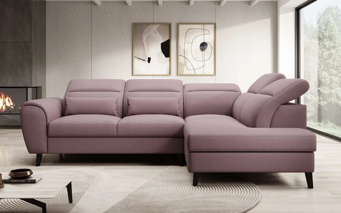 Designer Ecksofa Nobile mit verstellbarer Rückenlehne