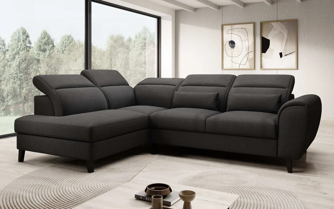 Designer Ecksofa Nobile mit verstellbarer Rückenlehne