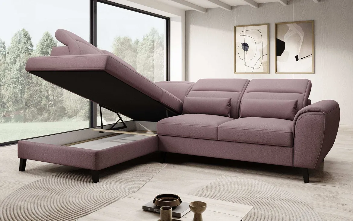 Designer Ecksofa Nobile mit verstellbarer Rückenlehne