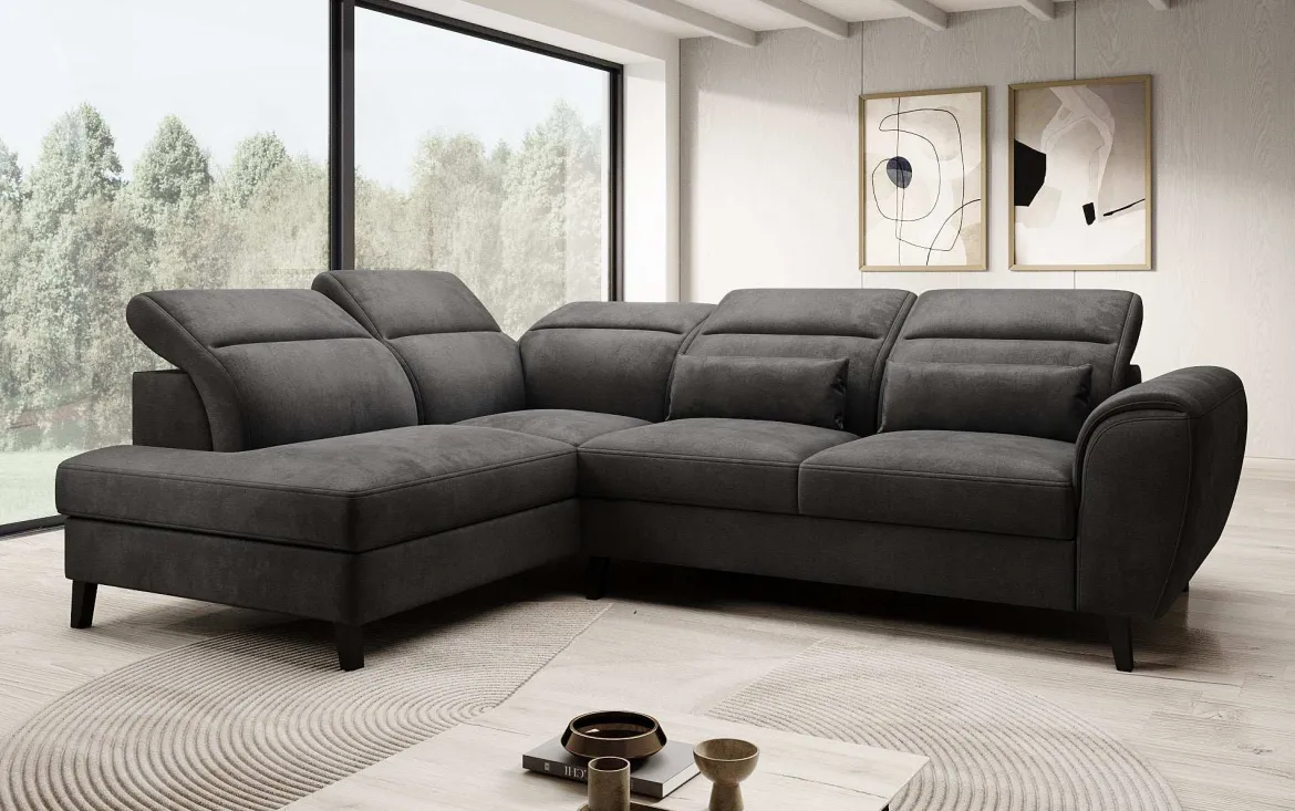 Designer Ecksofa Nobile mit verstellbarer Rückenlehne