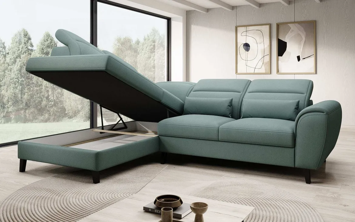 Designer Ecksofa Nobile mit verstellbarer Rückenlehne