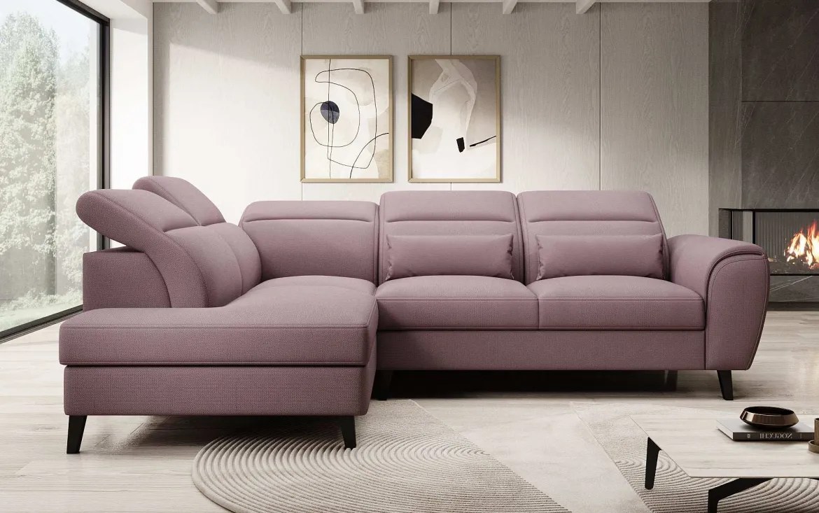 Designer Ecksofa Nobile mit verstellbarer Rückenlehne