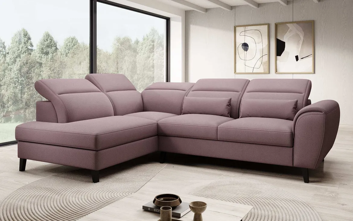 Designer Ecksofa Nobile mit verstellbarer Rückenlehne