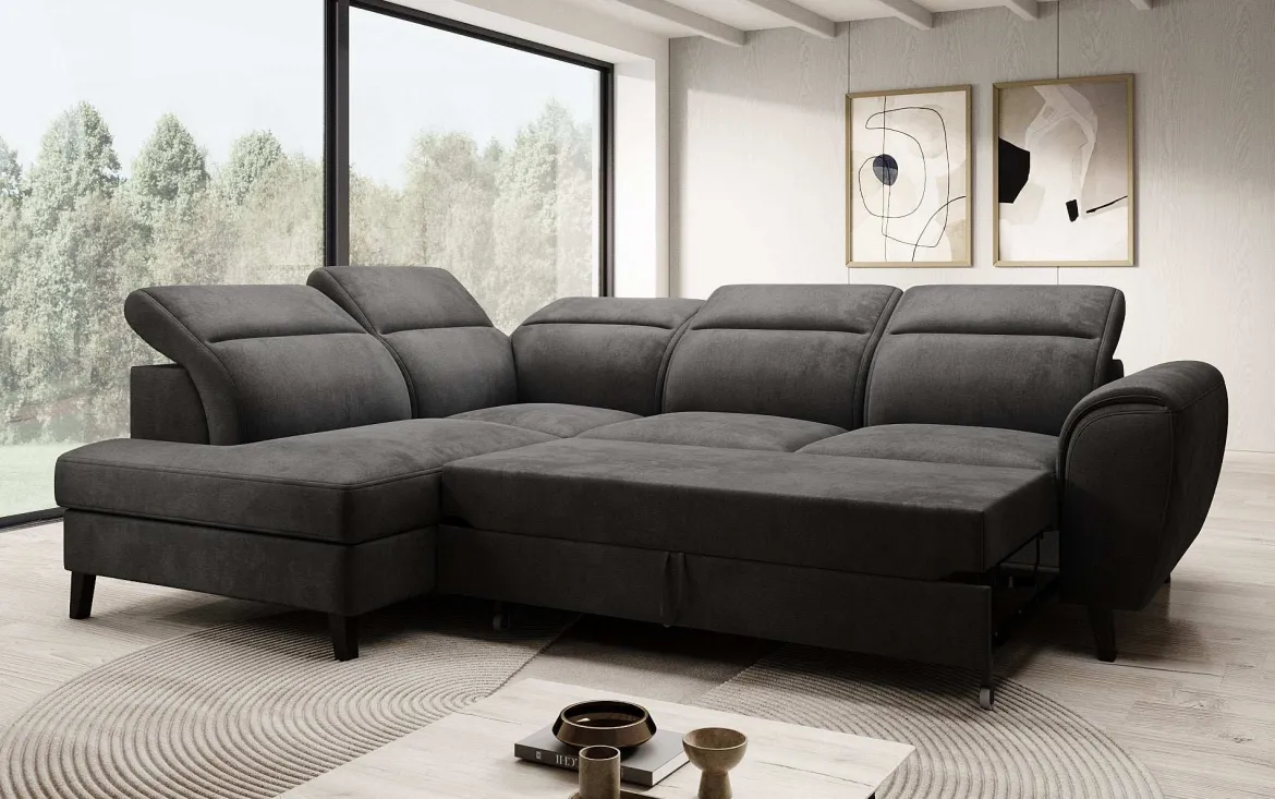 Designer Ecksofa Nobile mit verstellbarer Rückenlehne