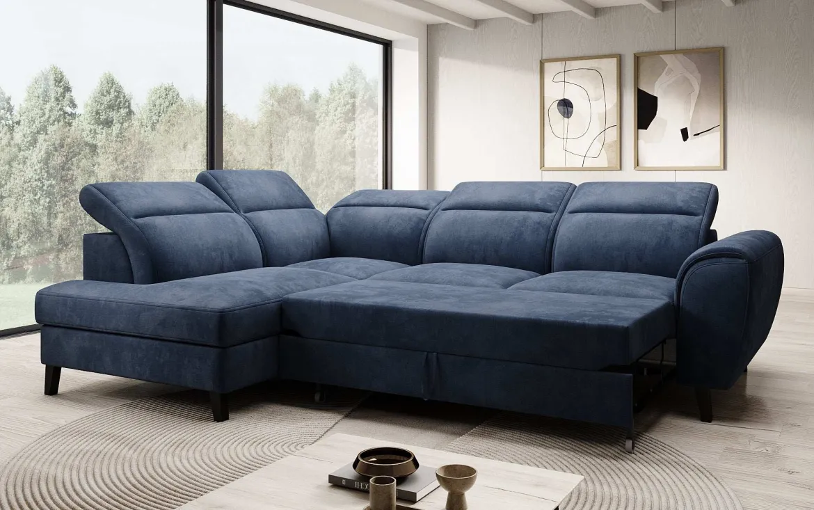 Designer Ecksofa Nobile mit verstellbarer Rückenlehne