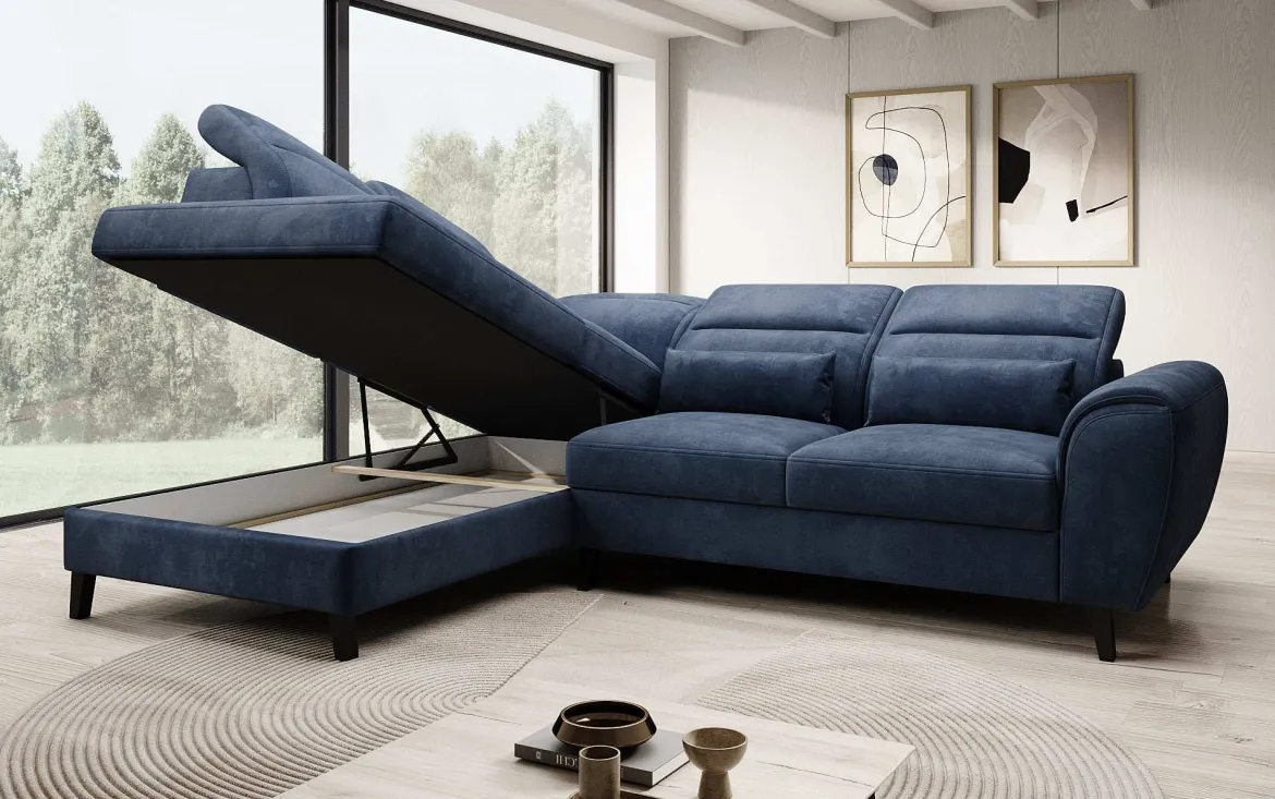 Designer Ecksofa Nobile mit verstellbarer Rückenlehne
