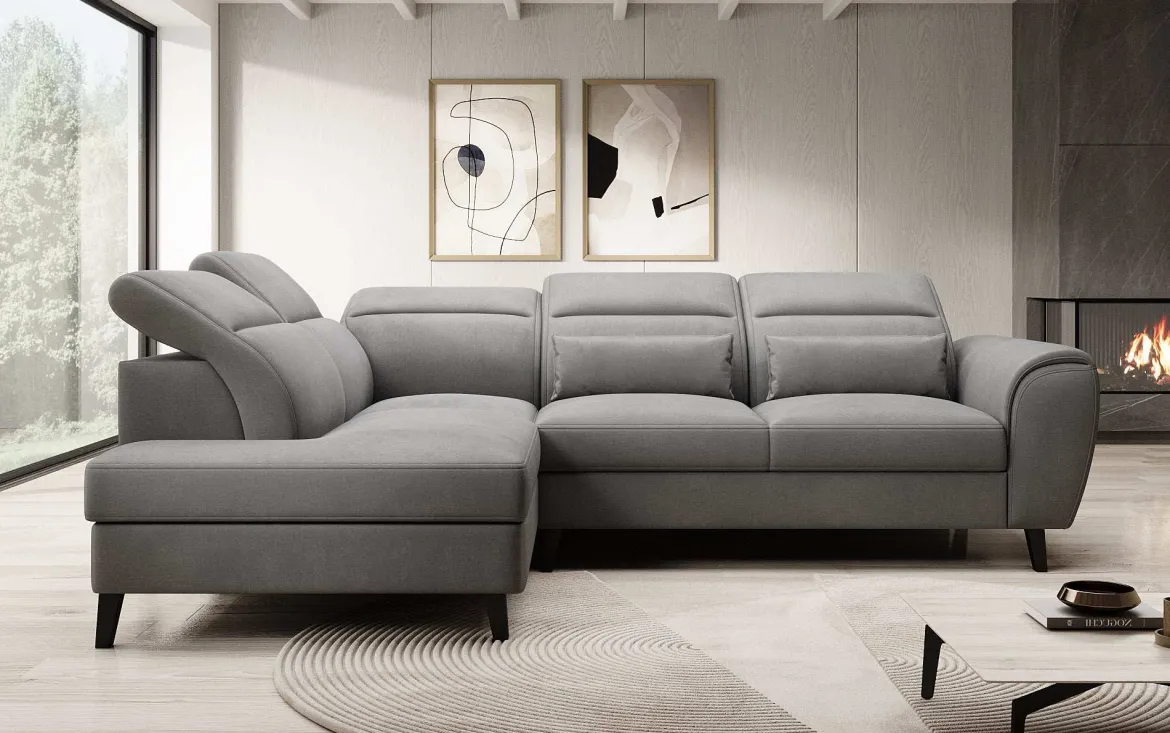 Designer Ecksofa Nobile mit verstellbarer Rückenlehne