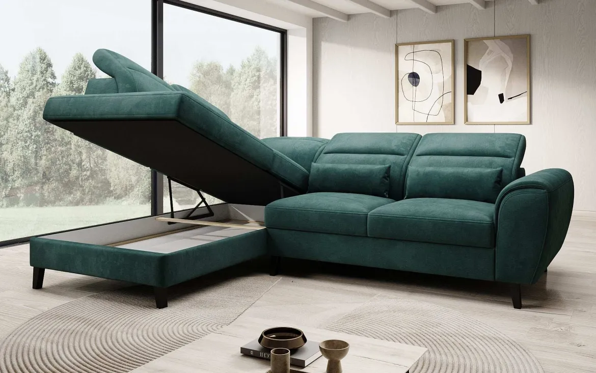 Designer Ecksofa Nobile mit verstellbarer Rückenlehne