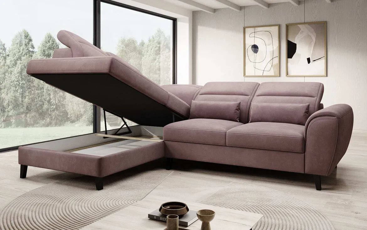 Designer Ecksofa Nobile mit verstellbarer Rückenlehne