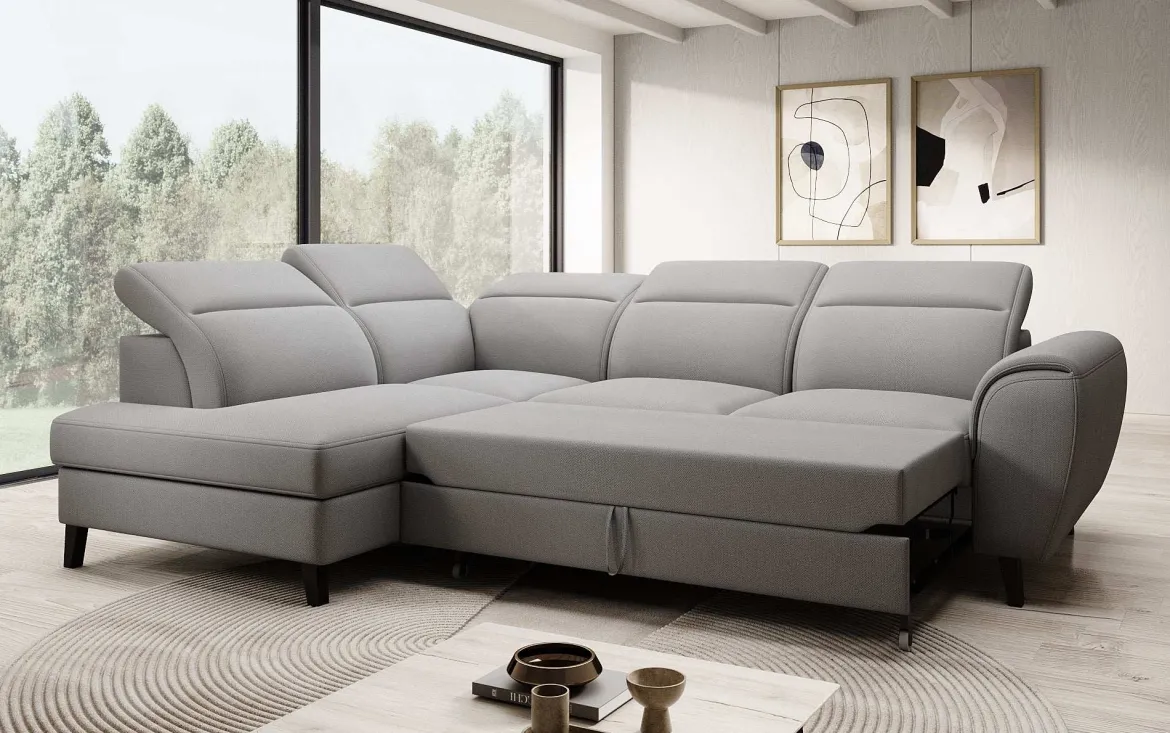 Designer Ecksofa Nobile mit verstellbarer Rückenlehne
