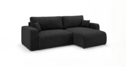 Designer Ecksofa Noma mit Schlaf- und Klappfunktion in Cord