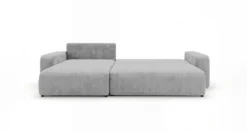 Designer Ecksofa Noma mit Schlaf- und Klappfunktion in Cord