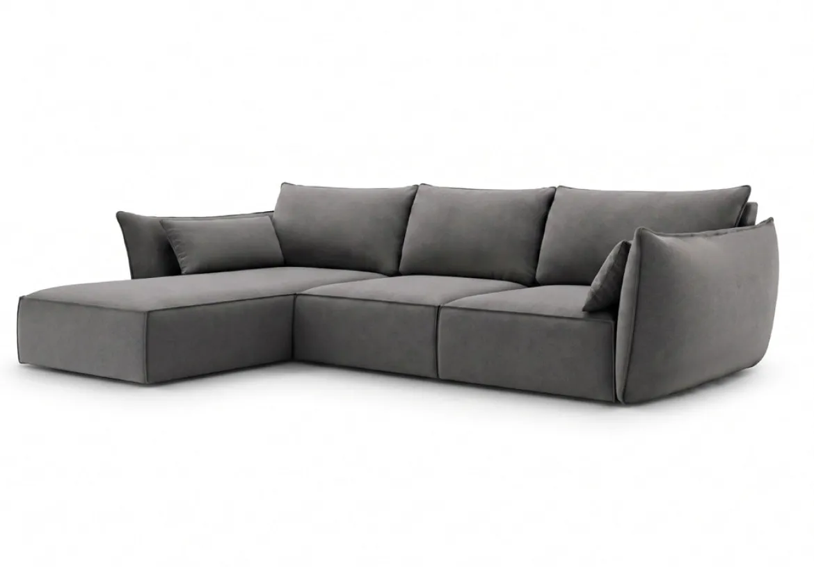 Designer Ecksofa Nuvola in Samt