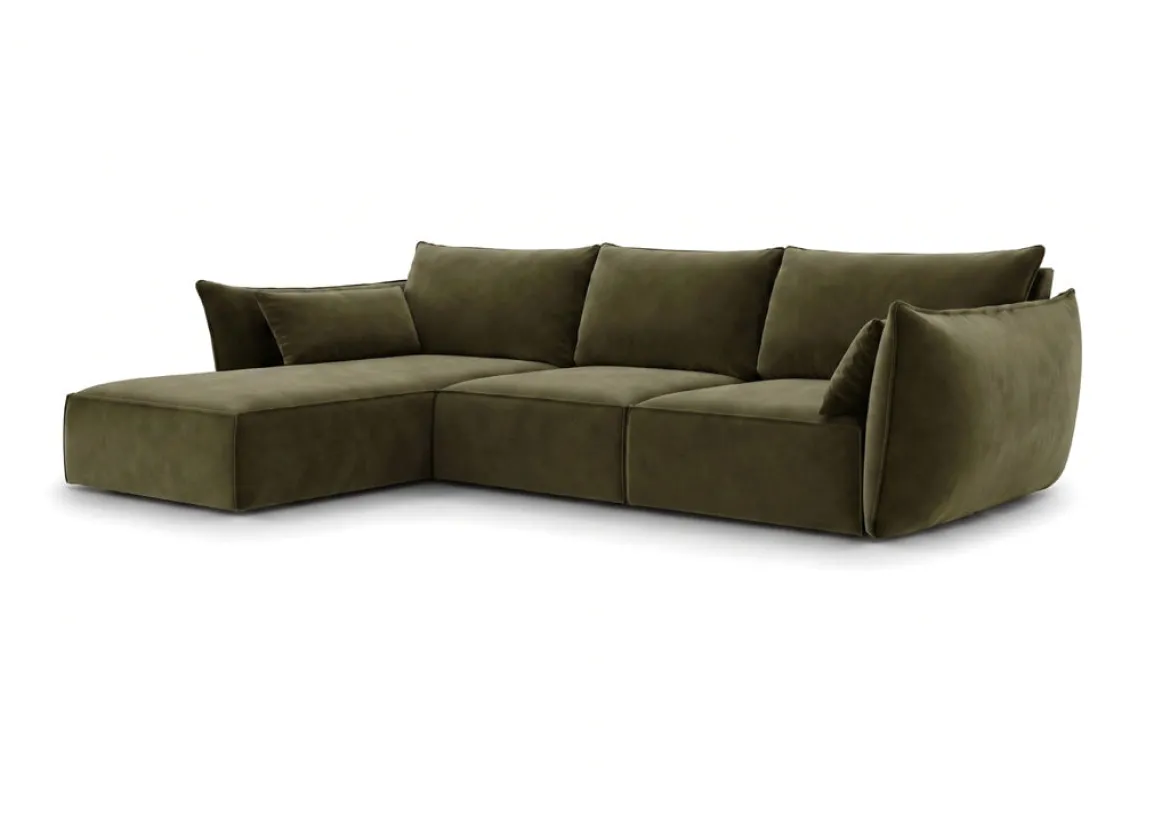 Designer Ecksofa Nuvola in Samt