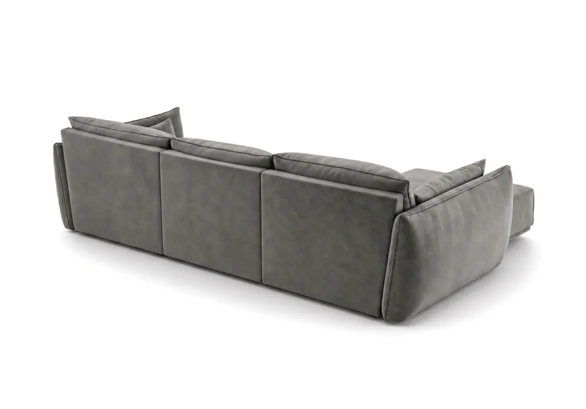 Designer Ecksofa Nuvola in Samt