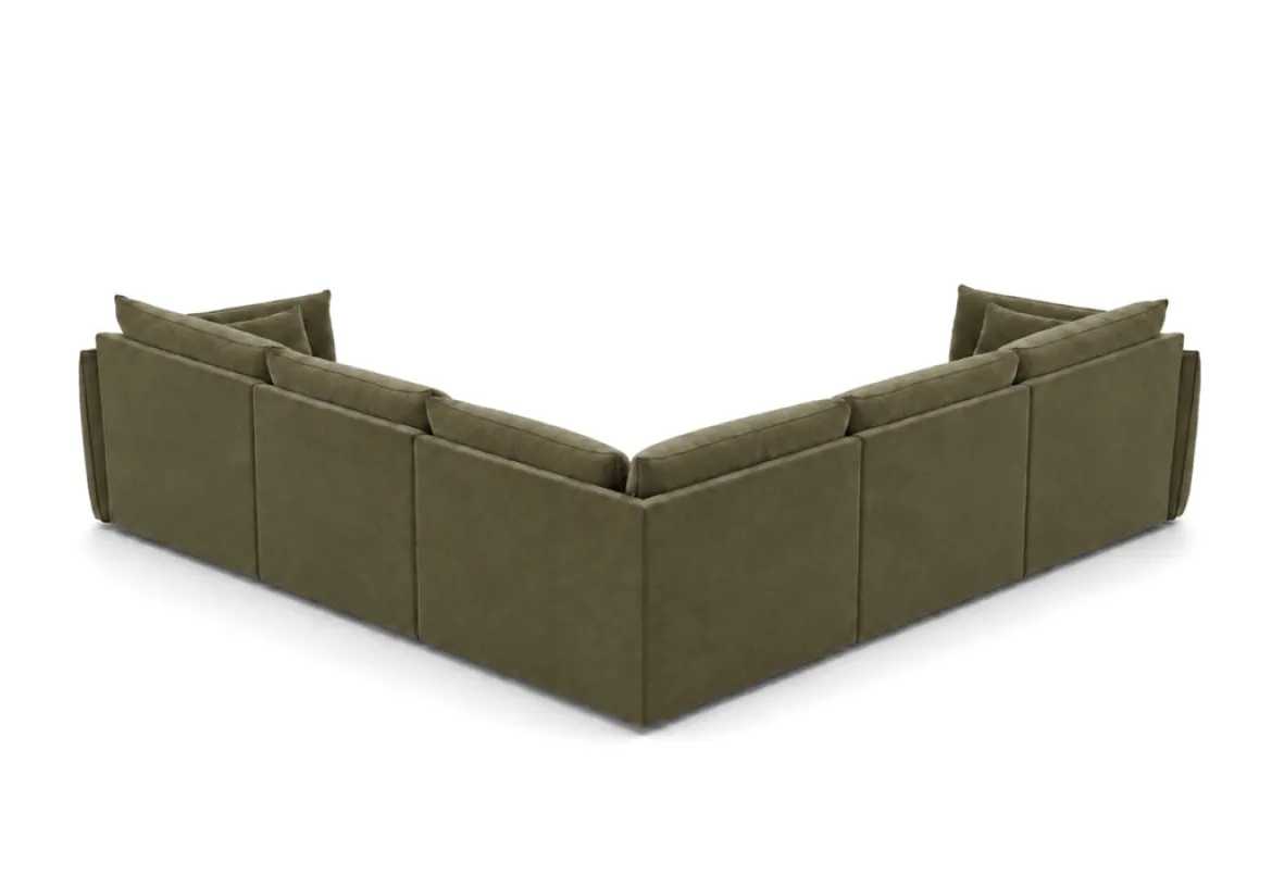 Designer Ecksofa Nuvola Maxi in Samt