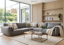 Designer Ecksofa Nuvola Maxi in Samt
