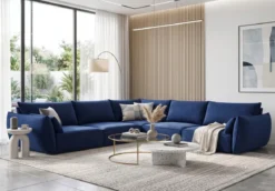 Designer Ecksofa Nuvola Maxi in Samt