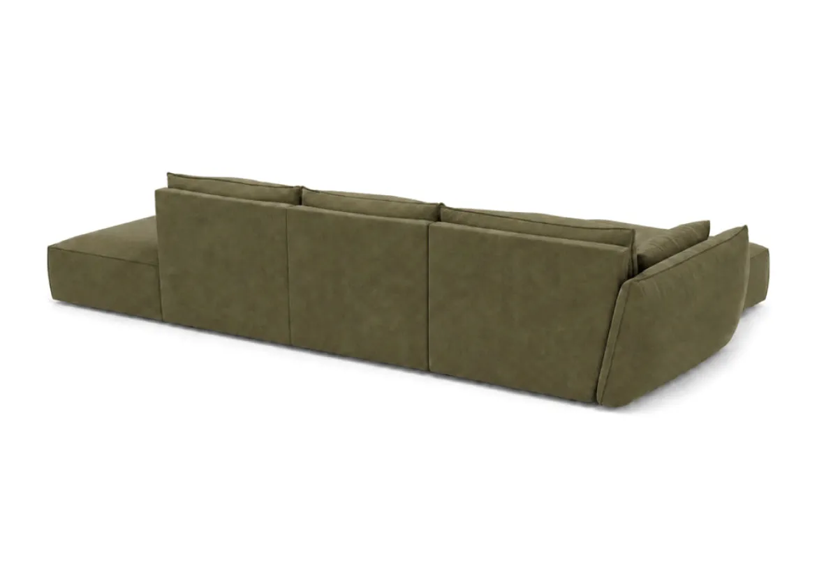 Designer Ecksofa Nuvola Open in Samt