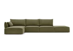 Designer Ecksofa Nuvola Open in Samt