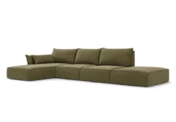 Designer Ecksofa Nuvola Open in Samt