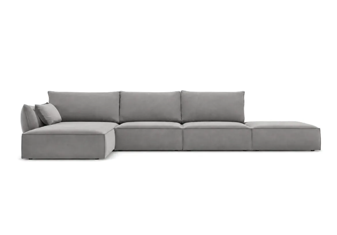 Designer Ecksofa Nuvola Open in Samt