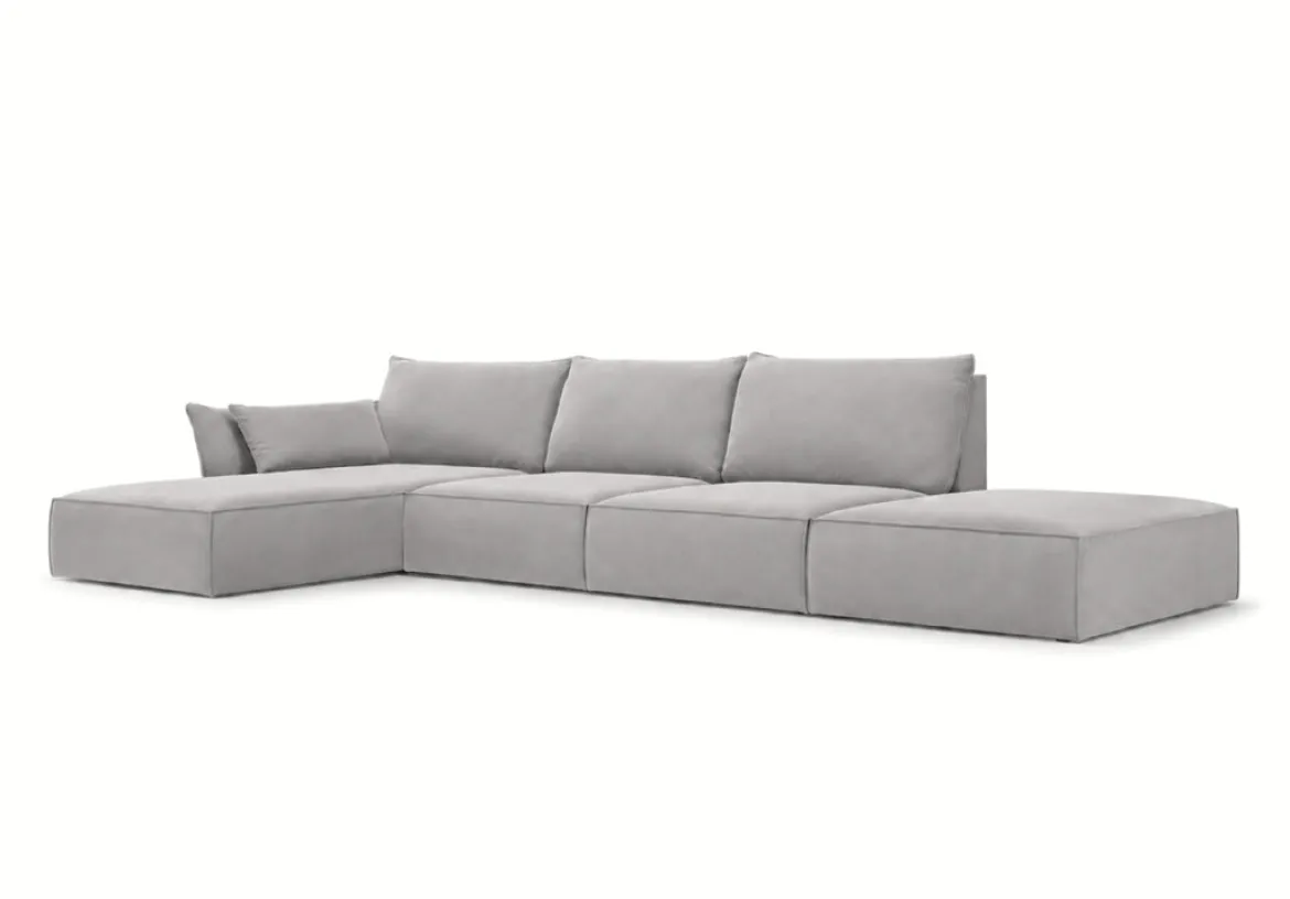 Designer Ecksofa Nuvola Open in Samt