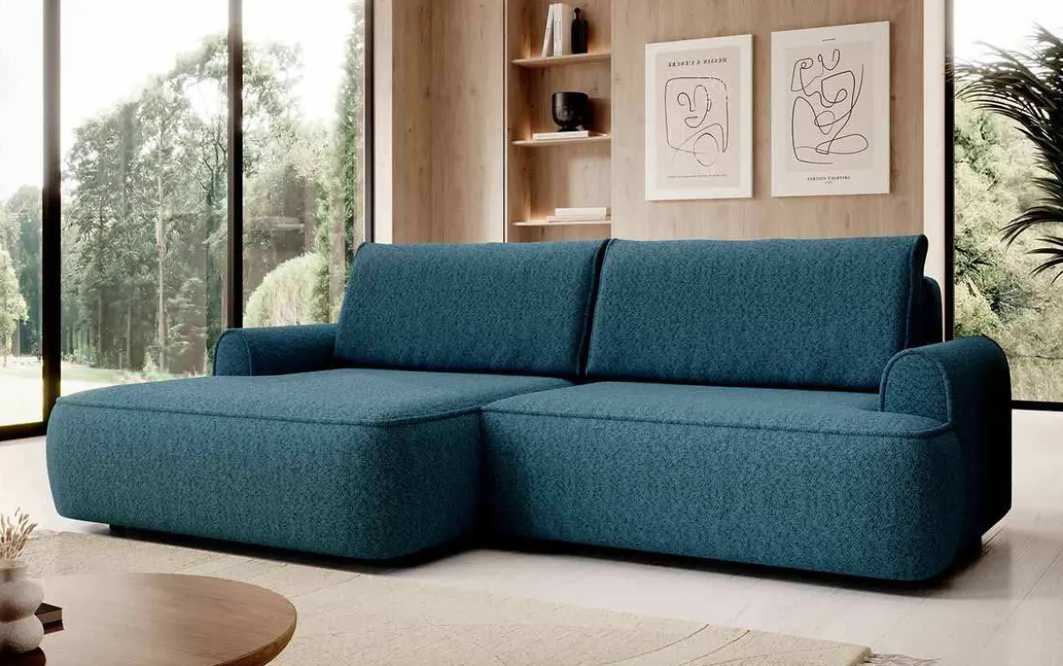 Designer Ecksofa Onelio mit Stauraum und Schlaffunktion