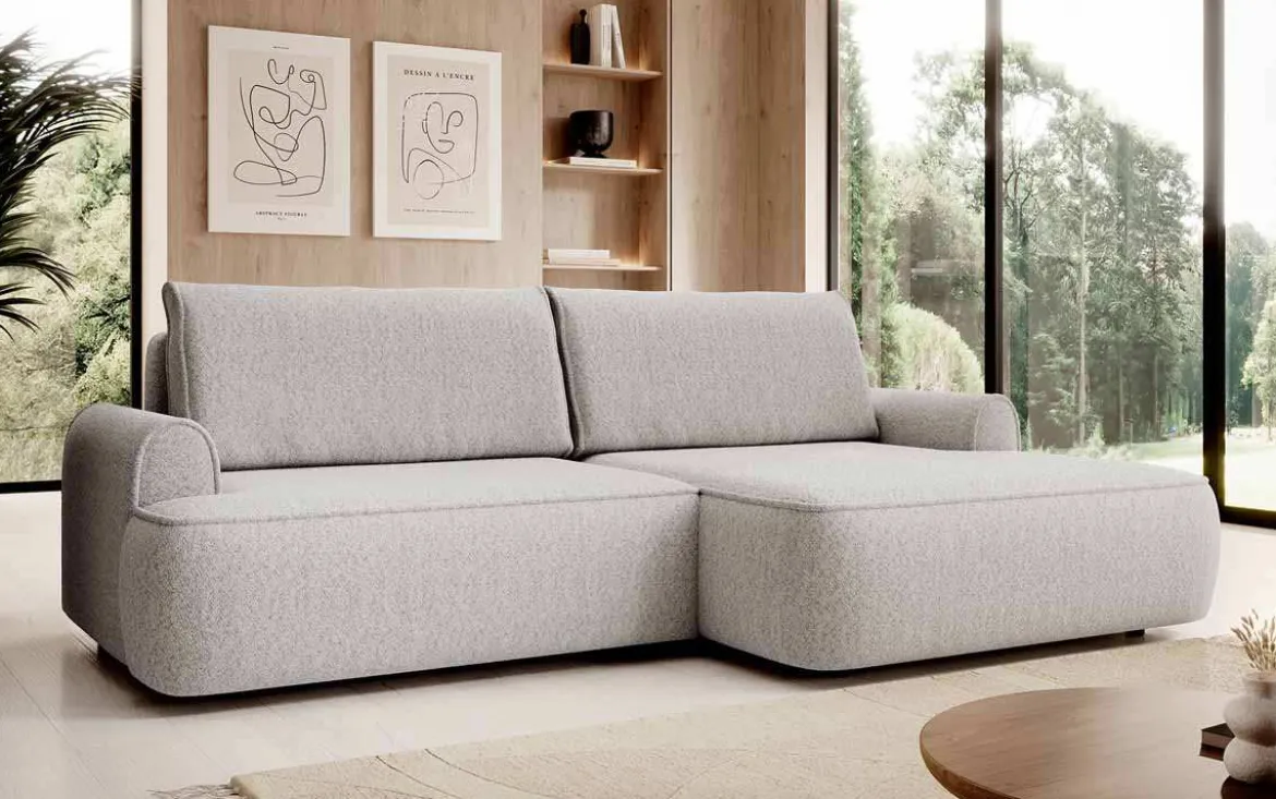 Designer Ecksofa Onelio mit Stauraum und Schlaffunktion