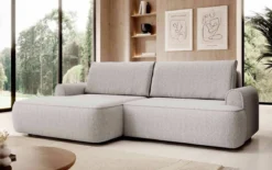 Designer Ecksofa Onelio mit Stauraum und Schlaffunktion