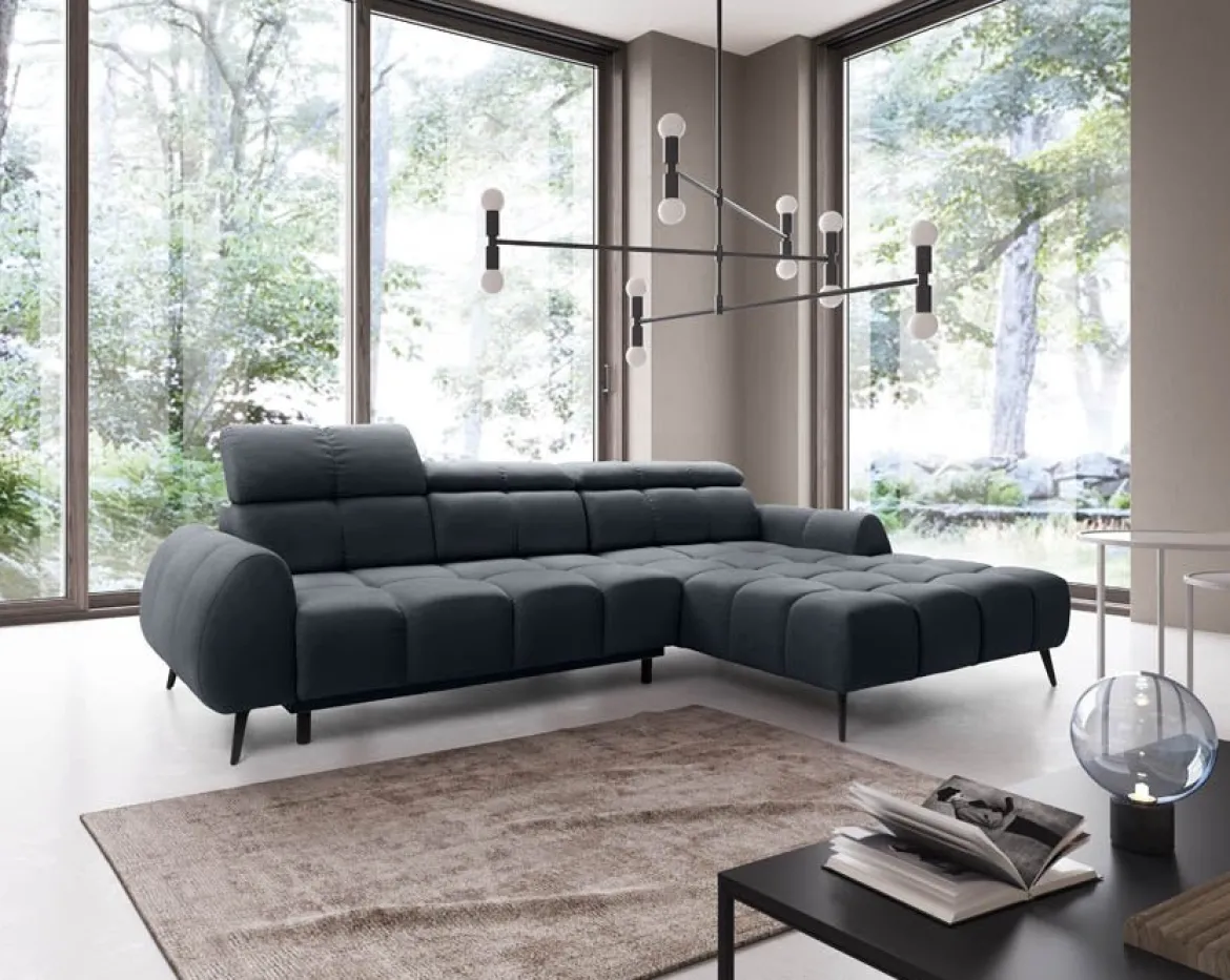 Designer Ecksofa Piano mit elektrischer Schlaffunktion