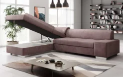 Designer Ecksofa Pina mit Schlaf- und Klappfunktion