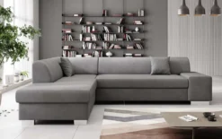 Designer Ecksofa Pina mit Schlaf- und Klappfunktion