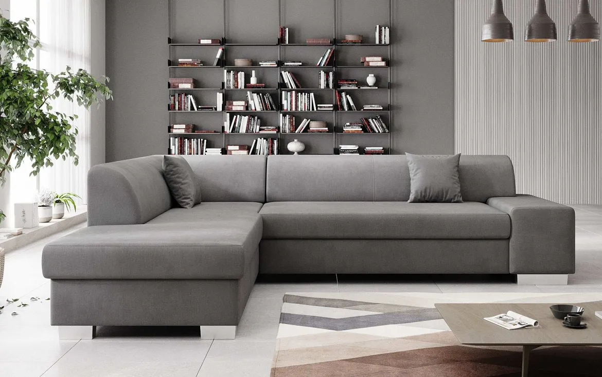 Designer Ecksofa Pina mit Schlaf- und Klappfunktion