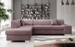 Designer Ecksofa Pina mit Schlaf- und Klappfunktion
