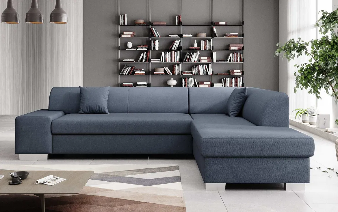 Designer Ecksofa Pina mit Schlaf- und Klappfunktion