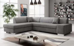 Designer Ecksofa Pina mit Schlaf- und Klappfunktion