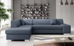 Designer Ecksofa Pina mit Schlaf- und Klappfunktion