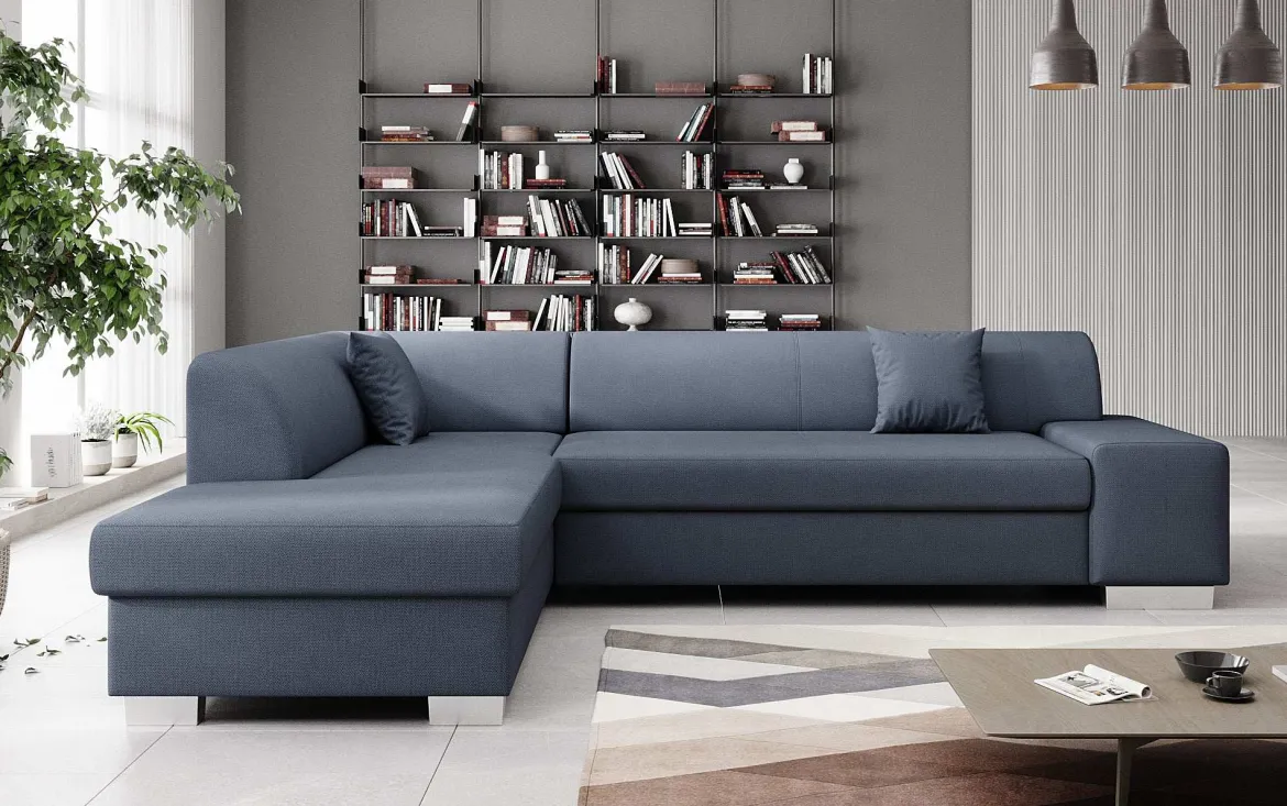 Designer Ecksofa Pina mit Schlaf- und Klappfunktion
