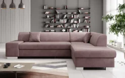 Designer Ecksofa Pina mit Schlaf- und Klappfunktion