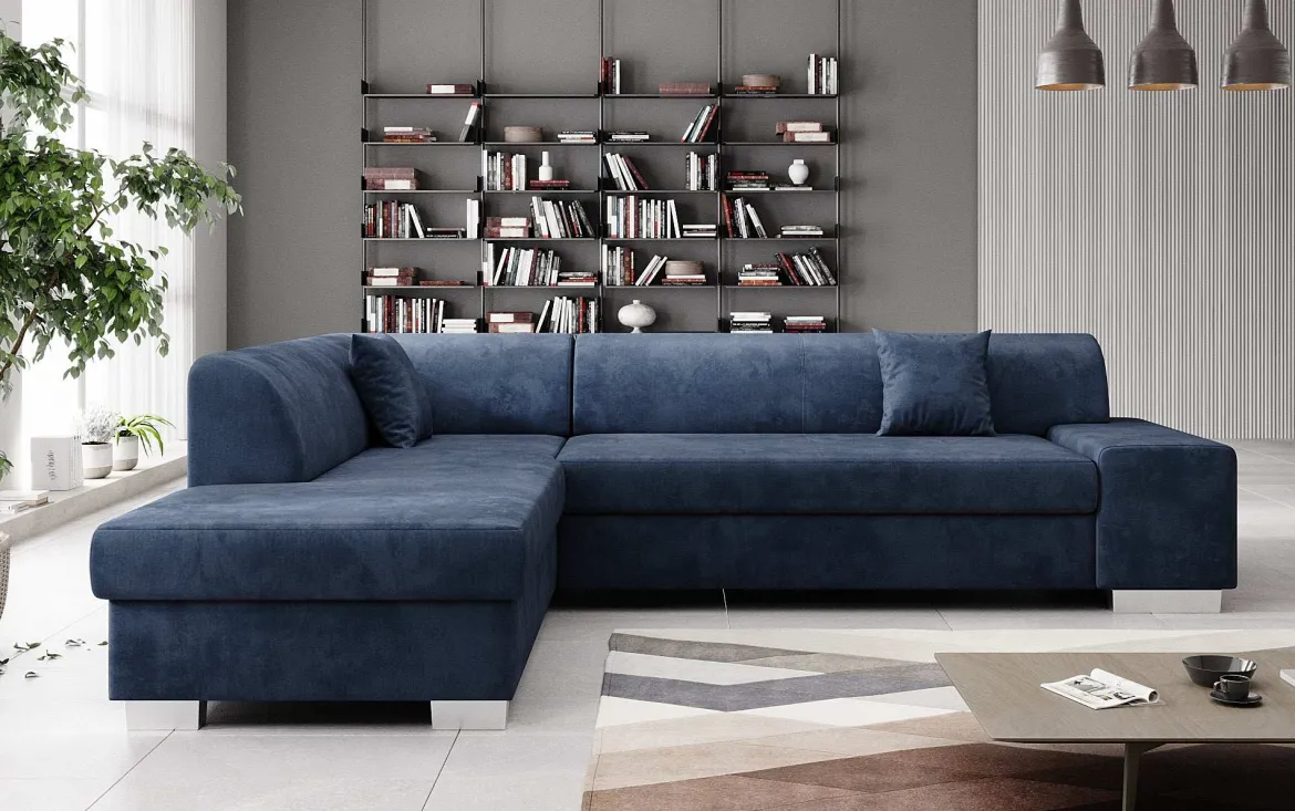 Designer Ecksofa Pina mit Schlaf- und Klappfunktion