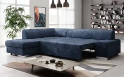 Designer Ecksofa Pina mit Schlaf- und Klappfunktion