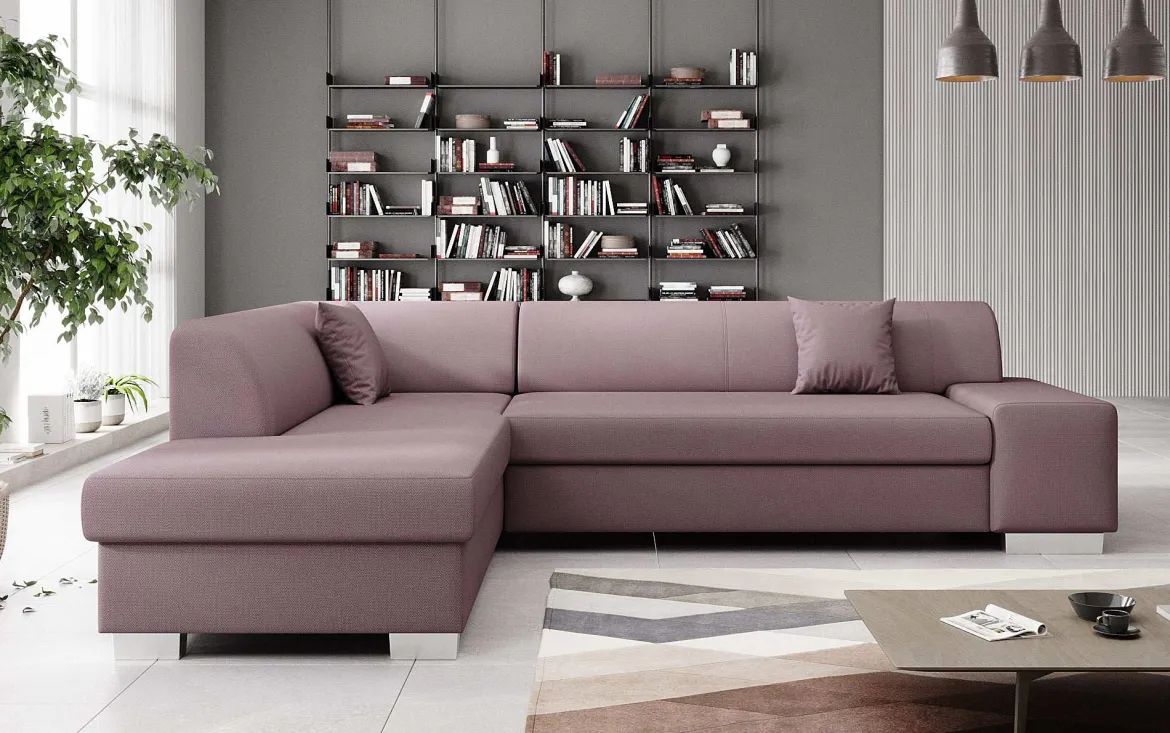 Designer Ecksofa Pina mit Schlaf- und Klappfunktion