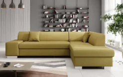Designer Ecksofa Pina mit Schlaf- und Klappfunktion