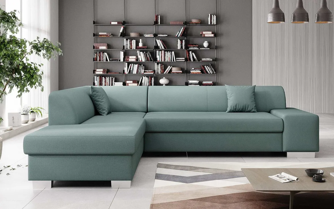 Designer Ecksofa Pina mit Schlaf- und Klappfunktion
