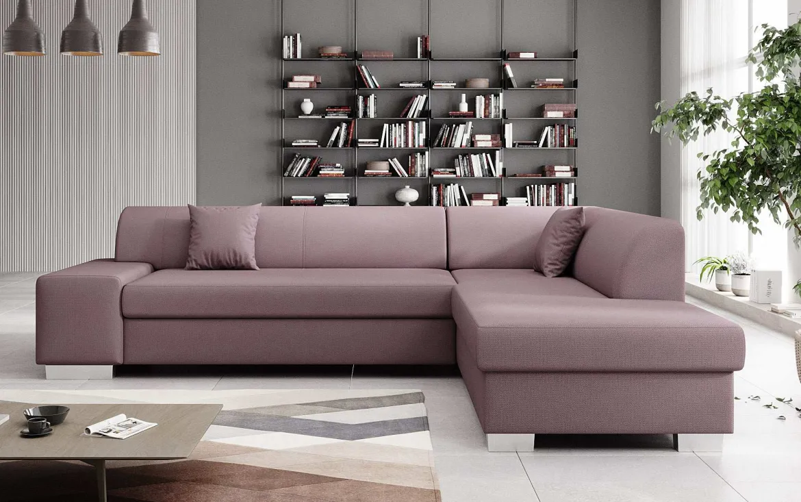 Designer Ecksofa Pina mit Schlaf- und Klappfunktion