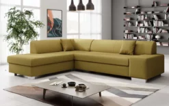 Designer Ecksofa Pina mit Schlaf- und Klappfunktion