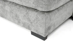 Designer Ecksofa Selena mit Schlaffunktion in Strukturstoff