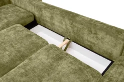 Designer Ecksofa Selena mit Schlaffunktion in Strukturstoff