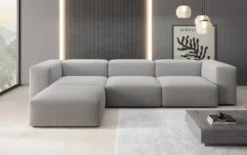 Designer Ecksofa Snug in Bouclé